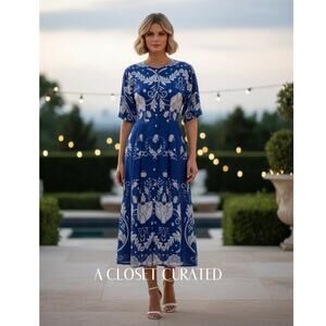 knee length dresses for ladies CELESTIAL MIDI DRESS – antisocialsocialclub54.com main image 1